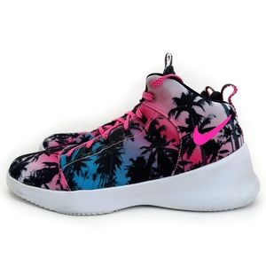 Nike Hyperfr3sh Hyperfresh 3 Summer Palms Sneakers Mens Size 9 Shoes Pink Blue